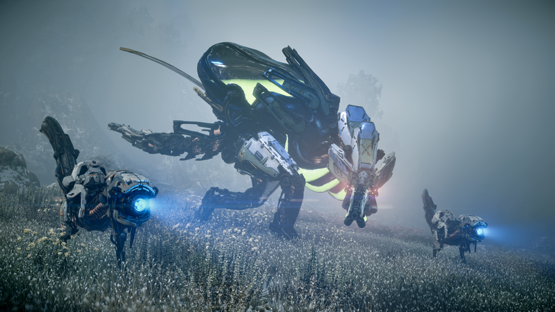 These guys probably contain some ore or something. (Screenshot: Sony)